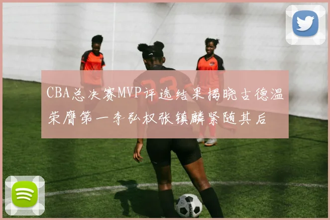 CBA总决赛MVP评选结果揭晓古德温荣膺第一李弘权张镇麟紧随其后